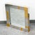 Mid Century Modern Mirror Wall Art Chrome Brass Gold Paul Evans Cityscape Square For Sale In Sacramento - Image 6 of 12