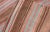 Vintage Turkish Kilim With Soft Brown, Rose, and Aqua Stripes 2'9 X 6'0 For Sale - Image 9 of 9