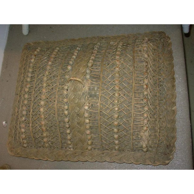 Wicker Elaborate Sewing Basket For Sale - Image 10 of 11