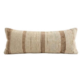 Bohemian Long Turkish Kilim Bedding Pillow Cover 16'' X 48'' For Sale