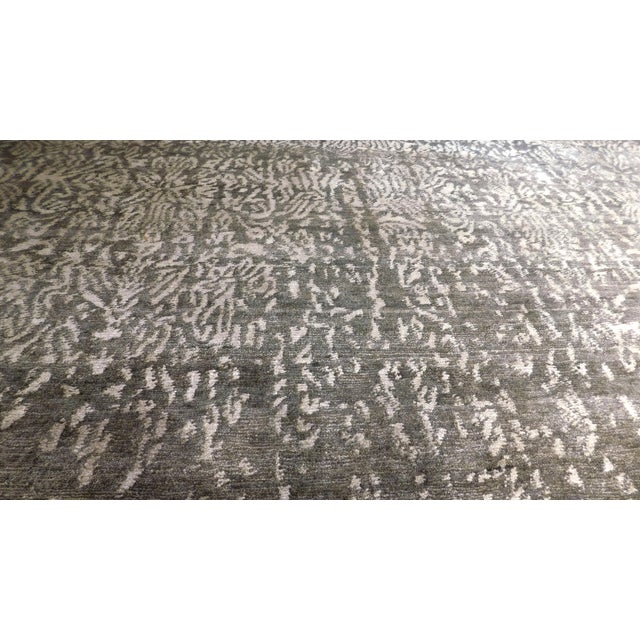 Boho Chic Handmade Bamboo Silk Rug. 8'1"x 10' For Sale - Image 3 of 18