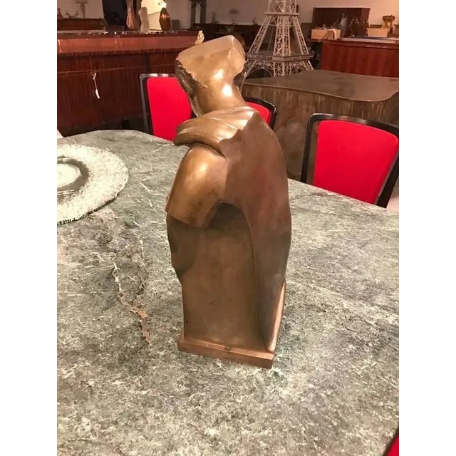 1930s Roman Style Continental Bronze Sculpture For Sale - Image 5 of 9