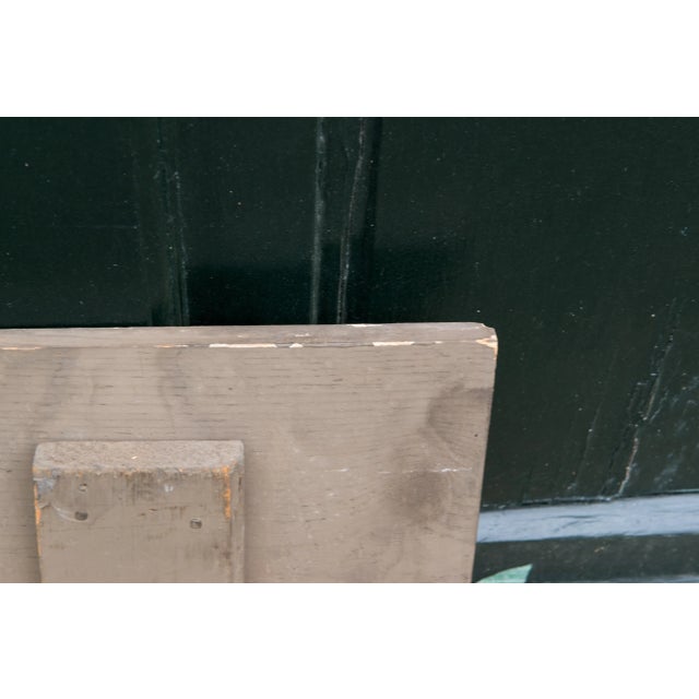 Green Contemporary Americana Folk Art Style Still Life Painting on Wood Fire Board For Sale - Image 8 of 9