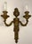 Pair of French 18th Century Louis XVI Style Bronze Sconces With Opaline Fixtures For Sale - Image 9 of 12