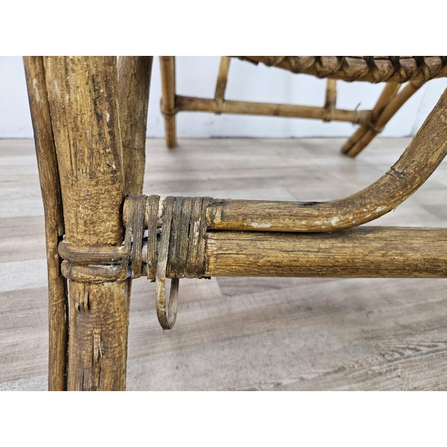 Vintage Wicker Armchairs, 1970, Set of 4 For Sale - Image 15 of 16