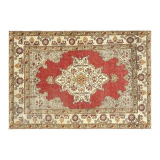 1960s Turkish Oushak Rug For Sale