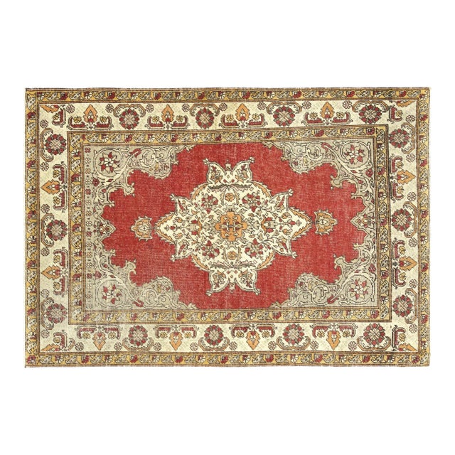 1960s Turkish Oushak Rug For Sale