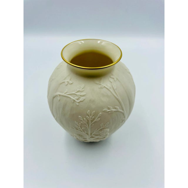 Late 20th Century Vintage Lenox China "Cherub" Heritage Collection Bisque Posy Vase For Sale - Image 5 of 10