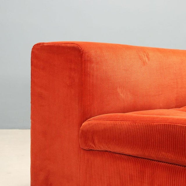 Late 20th Century Vintage Zanotta Three Seater Sofa in Fabric, Italy, 1970s For Sale - Image 5 of 15
