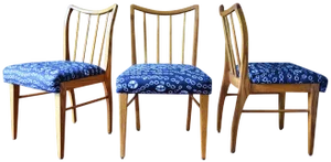Mid-Century Modern Oak Dining Chairs - Set of 3
