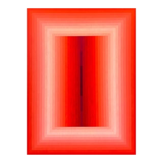 Contemporary Abstract Acrylic on Canvas "Adjusted Light (Orange DPP / Red Violet)" by Andy Harwood For Sale