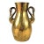 Vintage Brass Swan Handle Vase For Sale