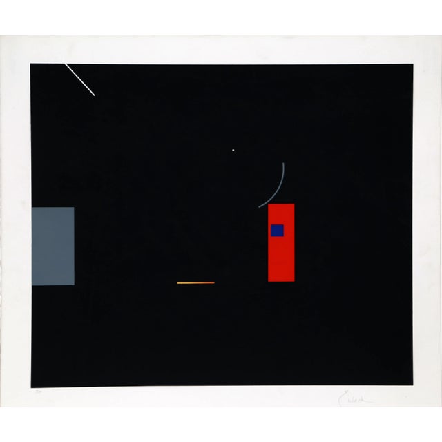 1970s Geometric Abstract V by Robert Einbeck For Sale - Image 4 of 4