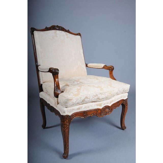 20th Century Louis XV French Oak Armchair For Sale - Image 3 of 18