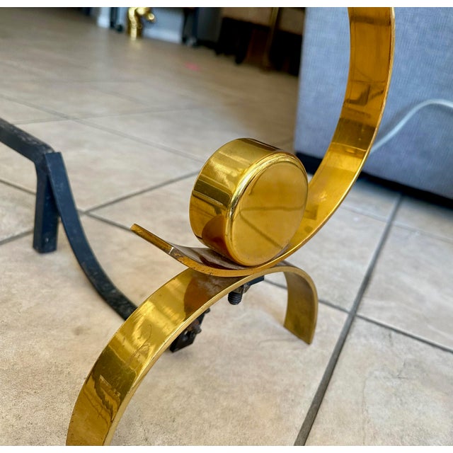 Pair of Mid-Century Modern Donald Deskey Andirons For Sale - Image 9 of 15