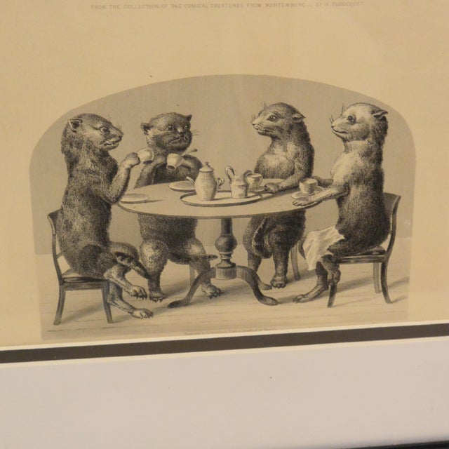 Antique Print From "The Collection of Comical Creatures From Wurtenburg" C. 1860 For Sale - Image 4 of 7