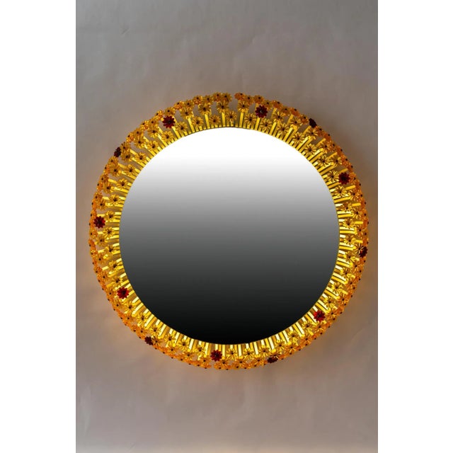 Viennese Backlit Wall Mirror by Emil Stejnar for Rupert Nikoll, 1950s For Sale - Image 13 of 17