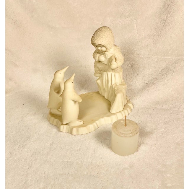 Dept 56 Snowbabies Figurne "Once Upon a Time..." Votive Candle Holder 1996-2000 Original Box & Packing For Sale In Greenville, SC - Image 6 of 12