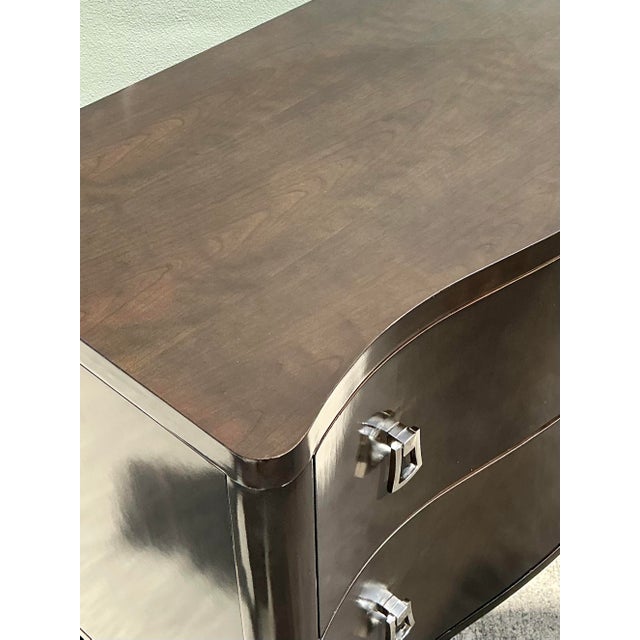 Late 20th Century Vintage Vangaurd Roll Front Commode For Sale - Image 5 of 12