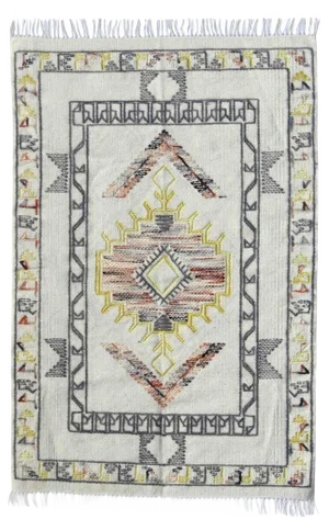 Tribal Moroccan Style Handwoven Kilim Rug