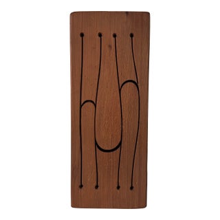 1970s Mid-Century Handmade – Sculptural Percussion Instrument Wooden Tongue Drum For Sale