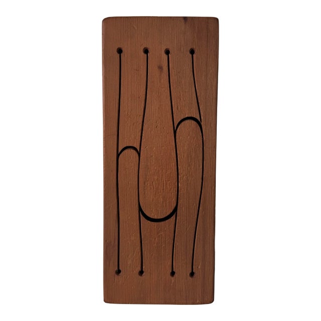 1970s Mid-Century Handmade – Sculptural Percussion Instrument Wooden Tongue Drum/ Sold For Sale