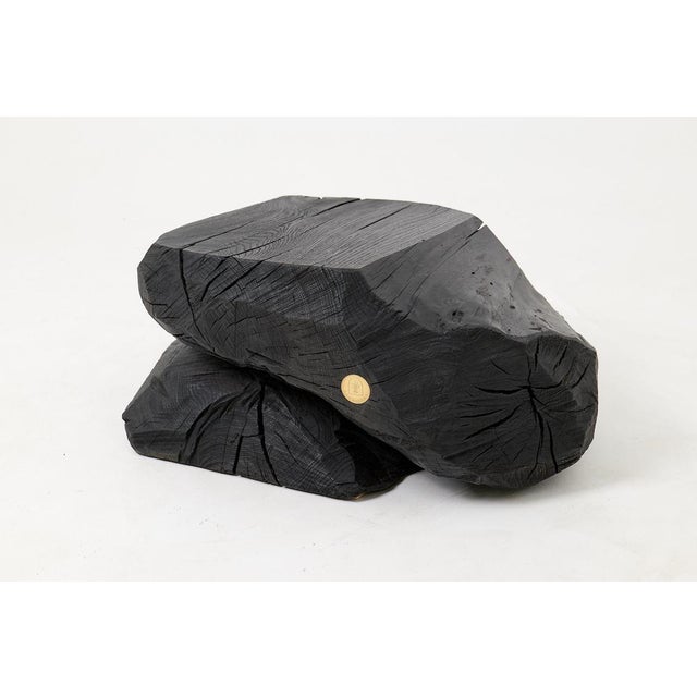 Early 21st Century Sculptural Hardwood Stool by Logniture For Sale - Image 5 of 17