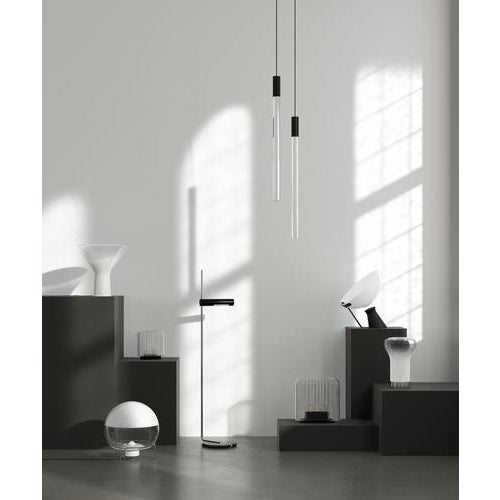 Black Black Plexi Lamps by Angelo Mangiarotti for Karakter, Set of 6 For Sale - Image 8 of 11
