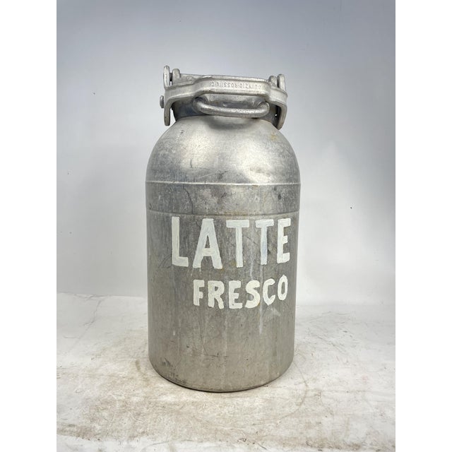 Large Aluminum Milk Can, 1940s For Sale - Image 15 of 15