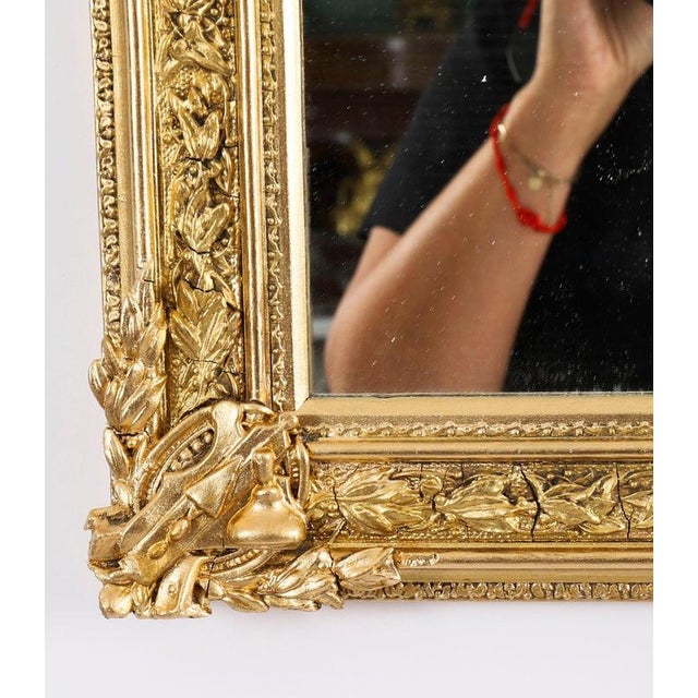 19th Century Antique Masonic Giltwood Mirror from Freemasons For Sale - Image 3 of 11