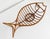 Rustic European 1950s Bamboo & Rattan Fish Basket For Sale - Image 3 of 9