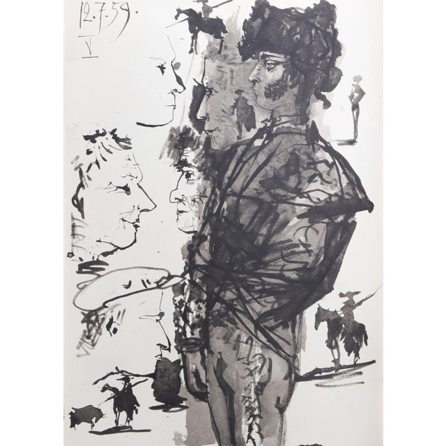 1980s "Toros y Toreros 16b" Lithograph After Pablo Picasso For Sale