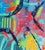 Abstract “Fun Zone” Large Format Original Mixed Media Abstract Painting For Sale - Image 3 of 10