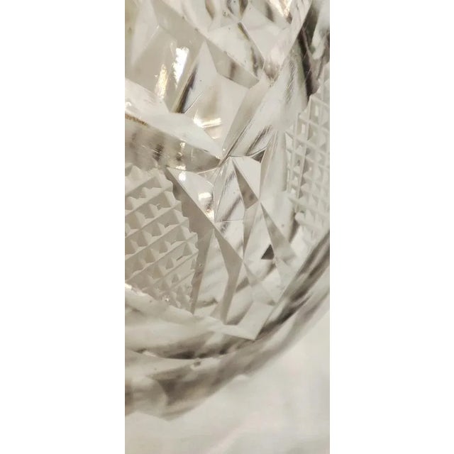 French Crystal Bathroom Set, 1940s, Set of 3 For Sale - Image 11 of 14