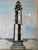 1990’s Joanna Krasnansky Coastal Lighthouse Watercolor Painting, Framed Under Glass For Sale - Image 10 of 12