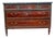 Louis XVI Style Chest of Drawers in Mahogany with Grey Veined Marble Top For Sale