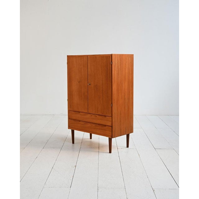 Scandinavian Teak Cabinet with Drawers, 1950s-1960s For Sale - Image 4 of 11