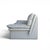 Postmodern Vintage Nicoletti Italia Postmodern Gray Leather Loveseat, Italy, 1980s For Sale - Image 3 of 11