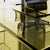 Contemporary Modern Transparent Olive Oil Acrylic Desk With Integrated Console – Minimalist Design For Sale - Image 3 of 4