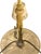 Elegant Swedish pendant chandelier from the early post-war period. The fixture features three curved brass arms fitted...