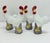 Set of 4, Chinese Export Style Porcelain Rooster Figures, Mid-20th C For Sale - Image 4 of 7