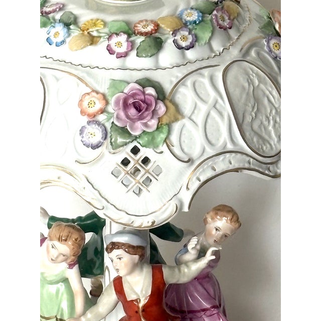 Porcelain Lithophane Table Lamp, 1950s For Sale - Image 14 of 18