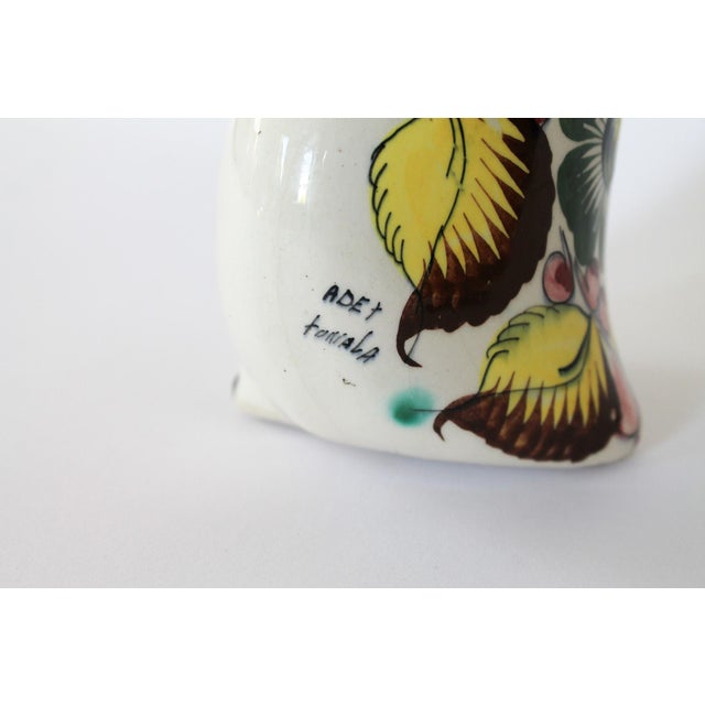 Ceramic Vintage Hand Painted Ceramic Owl For Sale - Image 7 of 8