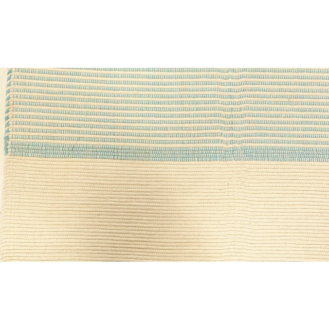 Early 21st Century Modern Geometric Cut-Pile Flat Weave Wool Runner by Doris Leslie Blau For Sale - Image 5 of 7