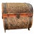 Vintage Asian Woven Bamboo and Wicker Mini Chest With Handle For Sale