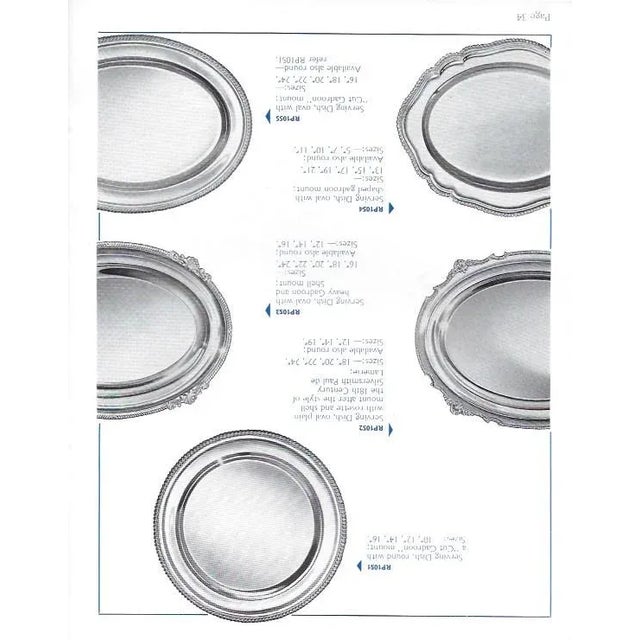 New 1970s Silverplate Dinner Service Imperial Suite of 15 Piece Matching Set With Bead Applied Border For Sale - Image 13 of 13