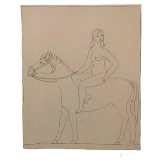 Francois-Xavier Lalanne, Woman and Horse, 2002, Etching For Sale