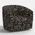 Lana Swivel Chair in Lhasa Chocolate For Sale