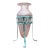 Vintage Patinated Metal Frame Glass Vase For Sale