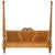 1980s 1980s Drexel Heritage King Size 4 Poster Bed Frame With Caning & Artichoke Finials - Set of 2 For Sale - Image 5 of 12